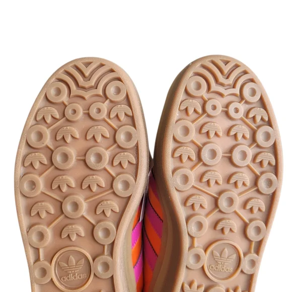 ADIDAS Orange Purple Gazelle Bold Lace Up Sneakers Size 9 - Picture 12 of 15